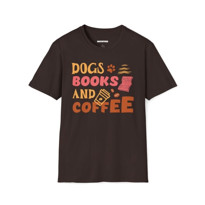 Dogs, Books and Coffee T-Shirt